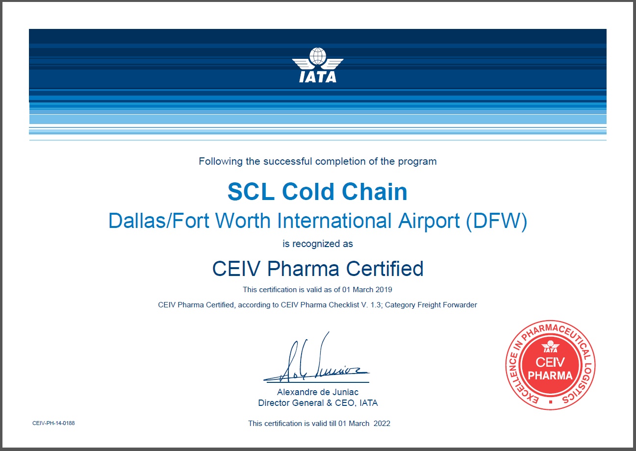 Scl Cold Chain Receives Ceiv Certification Alongside Dfw Scl Coldchain - sınırsıs robux veren siteler gir